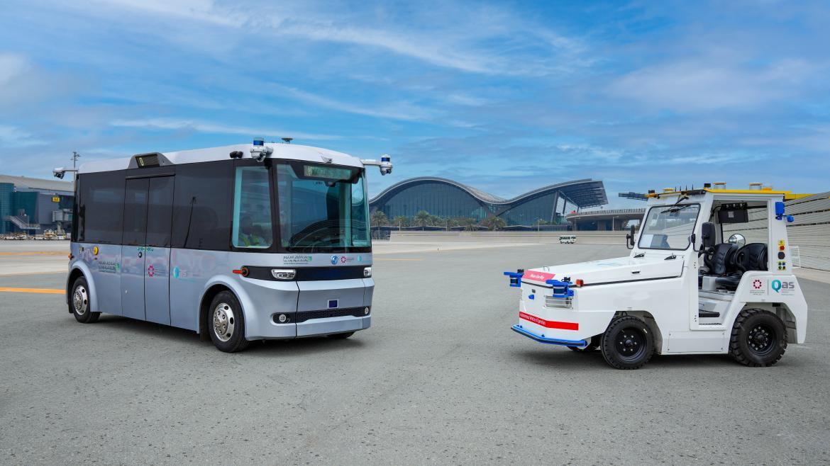 انطلاق تجارب المركبات ذاتية القيادة في مطار حمد الدولي 