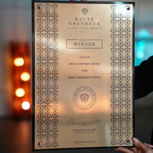 Haute Grandeur Oryx Airport Hotel Award 